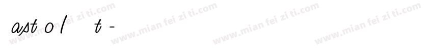 Rastko ITC Std字体转换